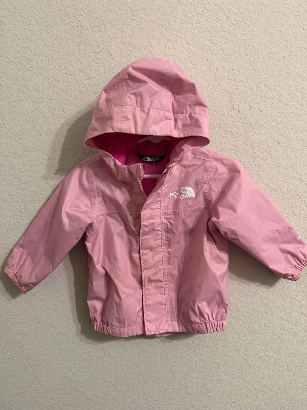 The North Face Kids Pink Hooded Raincoat